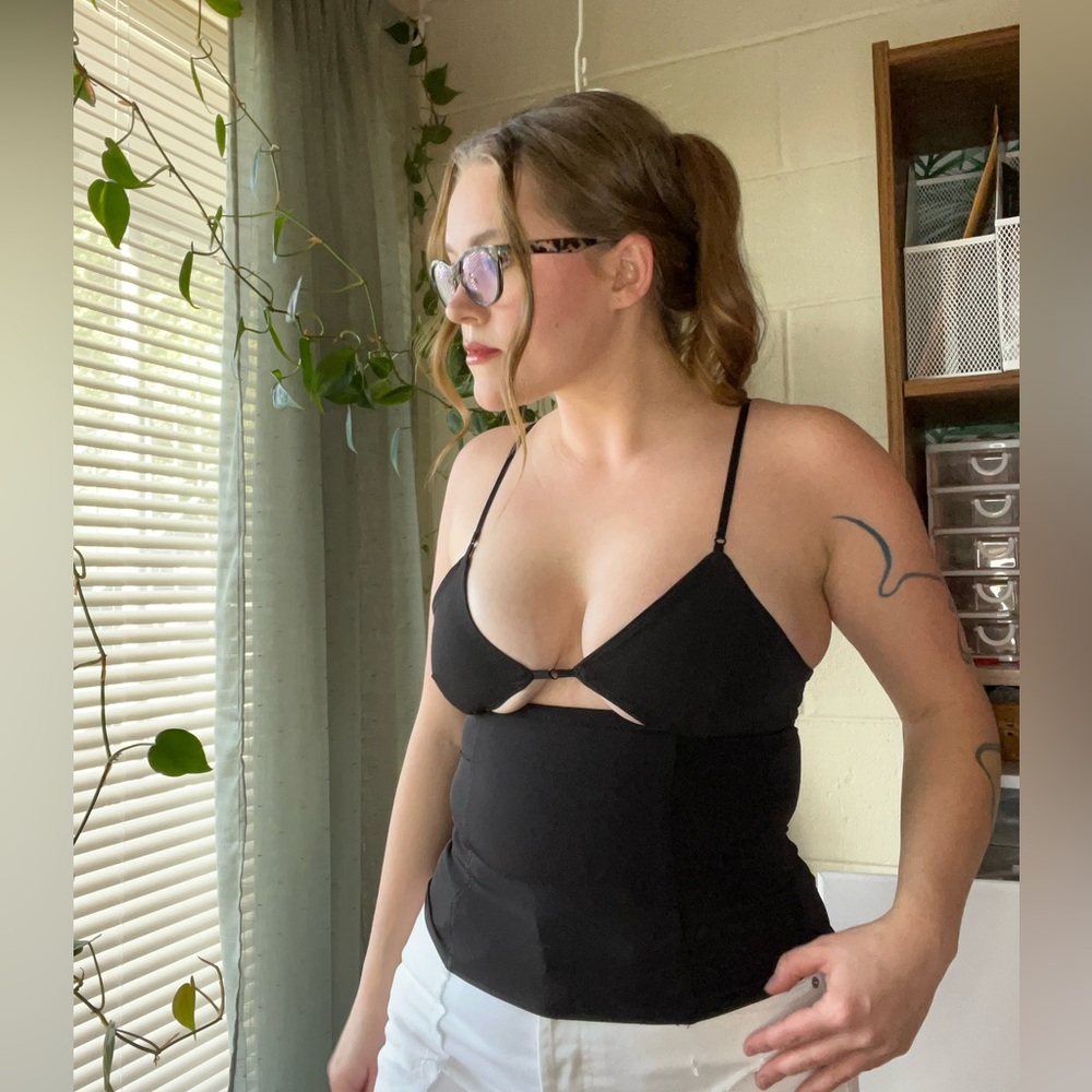 Zara black cutout tank - size S